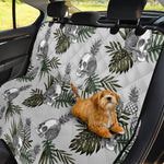 Tropical Pineapple Skull Pattern Print Pet Car Back Seat Cover