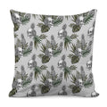 Tropical Pineapple Skull Pattern Print Pillow Cover