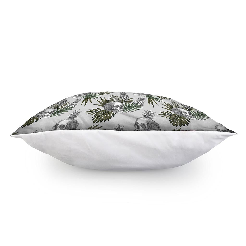 Tropical Pineapple Skull Pattern Print Pillow Cover