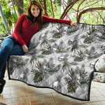 Tropical Pineapple Skull Pattern Print Quilt