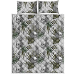 Tropical Pineapple Skull Pattern Print Quilt Bed Set