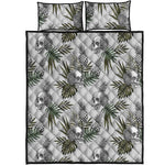 Tropical Pineapple Skull Pattern Print Quilt Bed Set