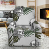 Tropical Pineapple Skull Pattern Print Recliner Slipcover