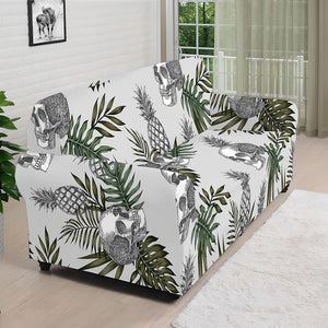 Tropical Pineapple Skull Pattern Print Sofa Cover