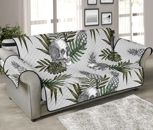 Tropical Pineapple Skull Pattern Print Sofa Protector