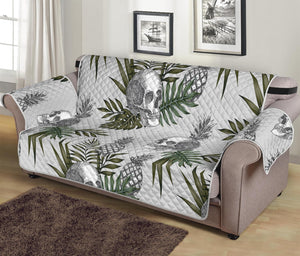 Tropical Pineapple Skull Pattern Print Sofa Protector