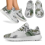 Tropical Pineapple Skull Pattern Print Sport Shoes GearFrost