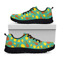 Tropical Pineapples Pattern Print Black Running Shoes