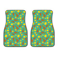 Tropical Pineapples Pattern Print Front Car Floor Mats
