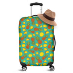 Tropical Pineapples Pattern Print Luggage Cover
