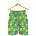Tropical Pineapples Pattern Print Men's Shorts