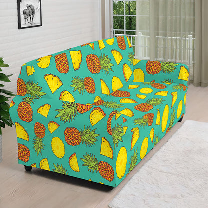 Tropical Pineapples Pattern Print Sofa Cover