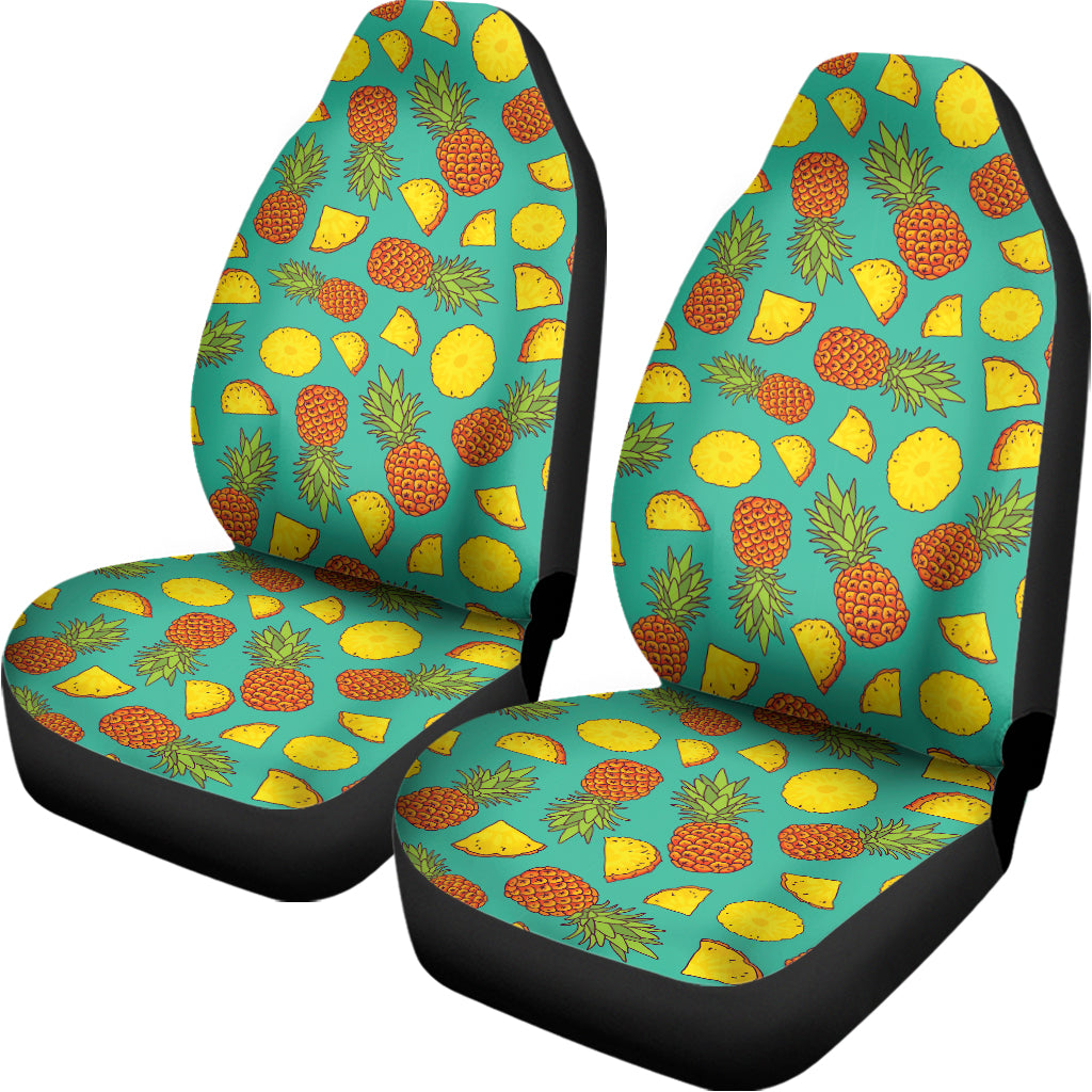 Tropical Pineapples Pattern Print Universal Fit Car Seat Covers