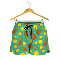 Tropical Pineapples Pattern Print Women's Shorts