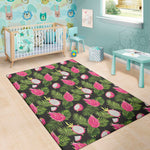 Tropical Pitaya Pattern Print Area Rug