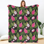 Tropical Pitaya Pattern Print Blanket