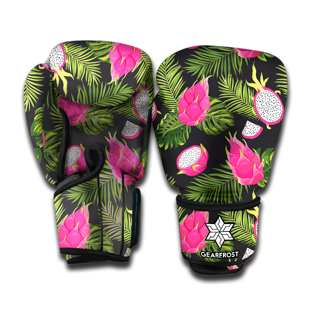 Tropical Pitaya Pattern Print Boxing Gloves