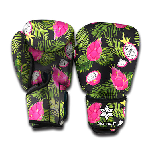 Tropical Pitaya Pattern Print Boxing Gloves