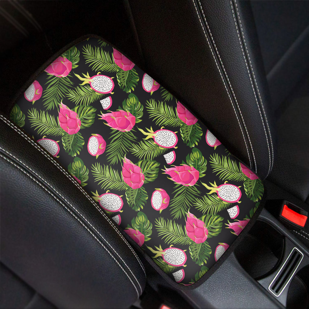 Tropical Pitaya Pattern Print Car Center Console Cover