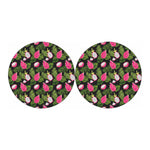 Tropical Pitaya Pattern Print Car Coasters