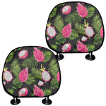 Tropical Pitaya Pattern Print Car Headrest Covers