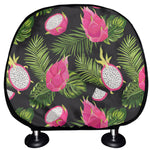 Tropical Pitaya Pattern Print Car Headrest Covers