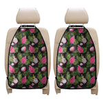 Tropical Pitaya Pattern Print Car Seat Organizers