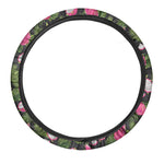 Tropical Pitaya Pattern Print Car Steering Wheel Cover