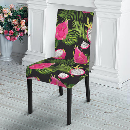 Tropical Pitaya Pattern Print Dining Chair Slipcover