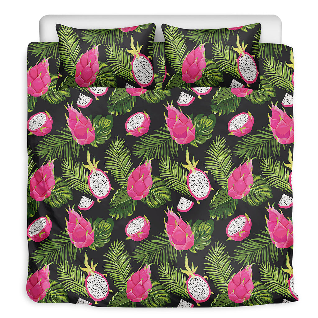 Tropical Pitaya Pattern Print Duvet Cover Bedding Set