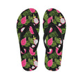 Tropical Pitaya Pattern Print Flip Flops