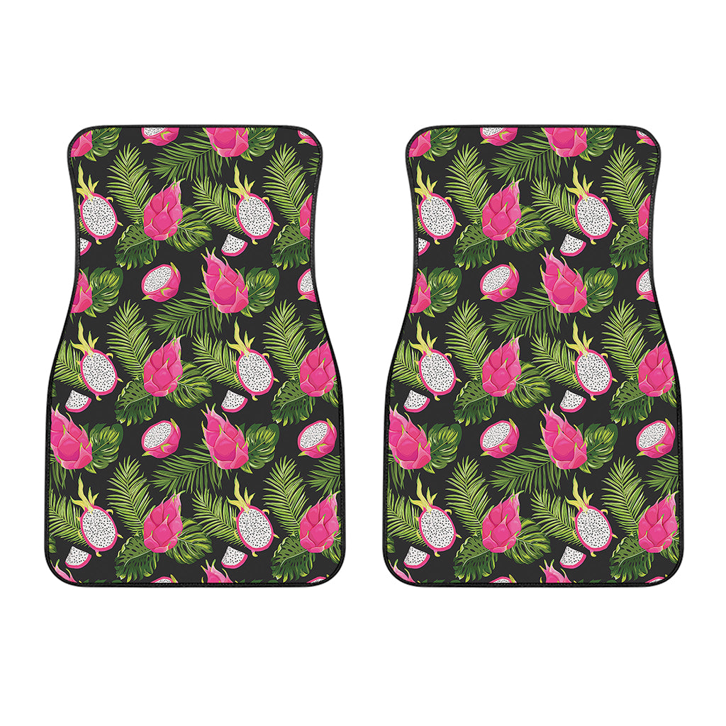 Tropical Pitaya Pattern Print Front Car Floor Mats