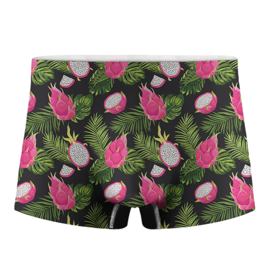Tropical Pitaya Pattern Print Men's Boxer Briefs
