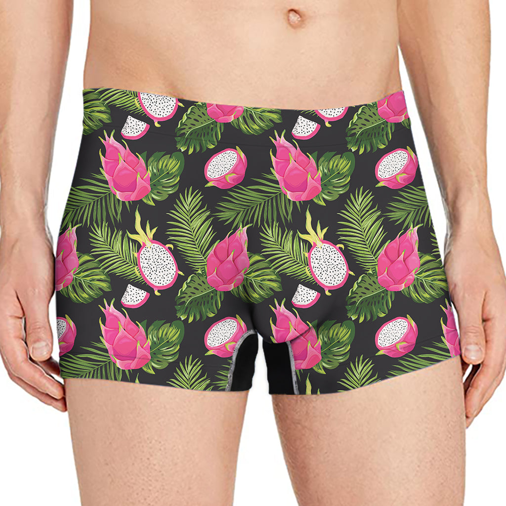 Tropical Pitaya Pattern Print Men's Boxer Briefs