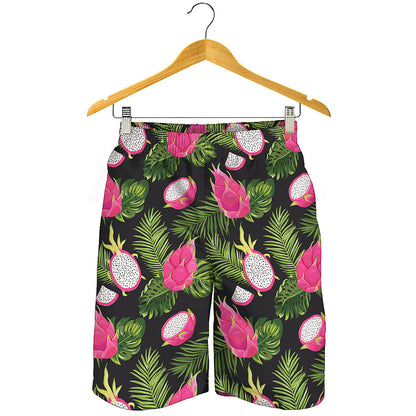 Tropical Pitaya Pattern Print Men's Shorts