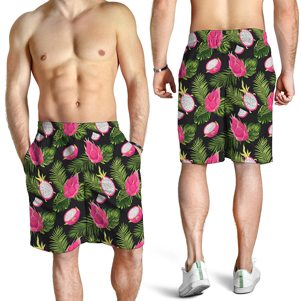 Tropical Pitaya Pattern Print Men's Shorts