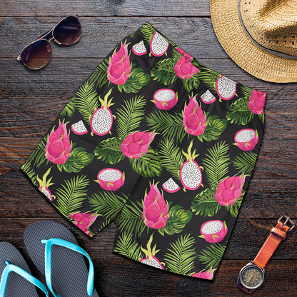 Tropical Pitaya Pattern Print Men's Shorts