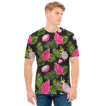 Tropical Pitaya Pattern Print Men's T-Shirt