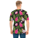 Tropical Pitaya Pattern Print Men's T-Shirt