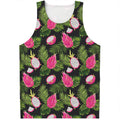 Tropical Pitaya Pattern Print Men's Tank Top