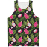 Tropical Pitaya Pattern Print Men's Tank Top