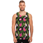 Tropical Pitaya Pattern Print Men's Tank Top