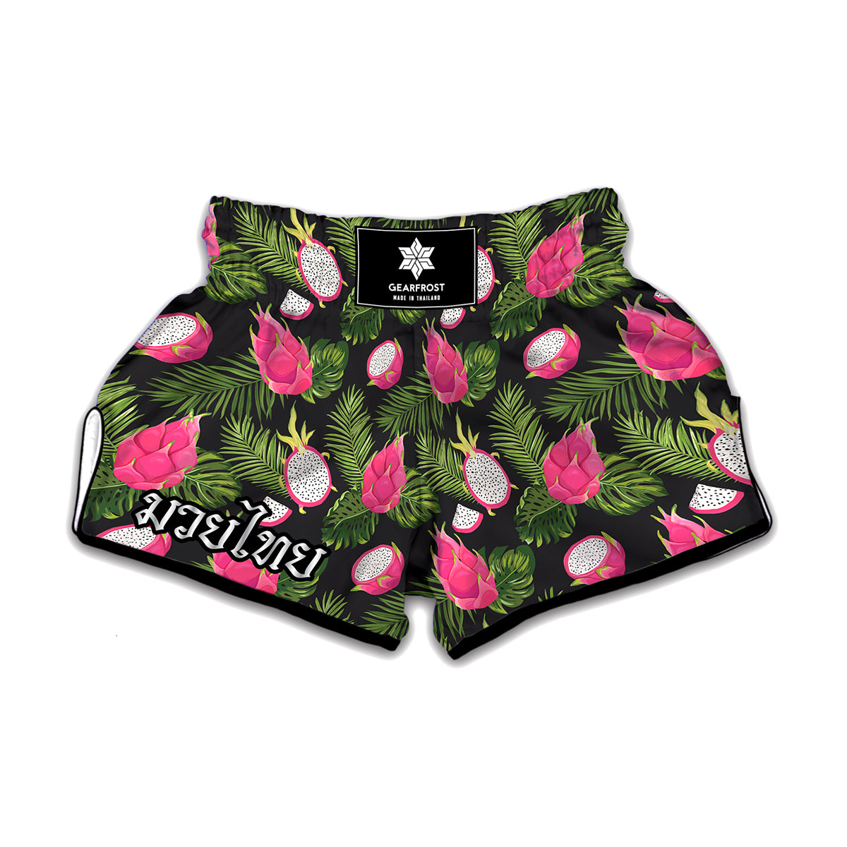 Tropical Pitaya Pattern Print Muay Thai Boxing Shorts