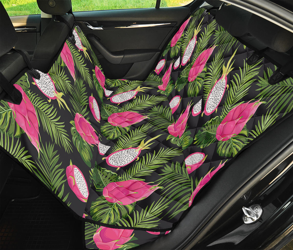 Tropical Pitaya Pattern Print Pet Car Back Seat Cover