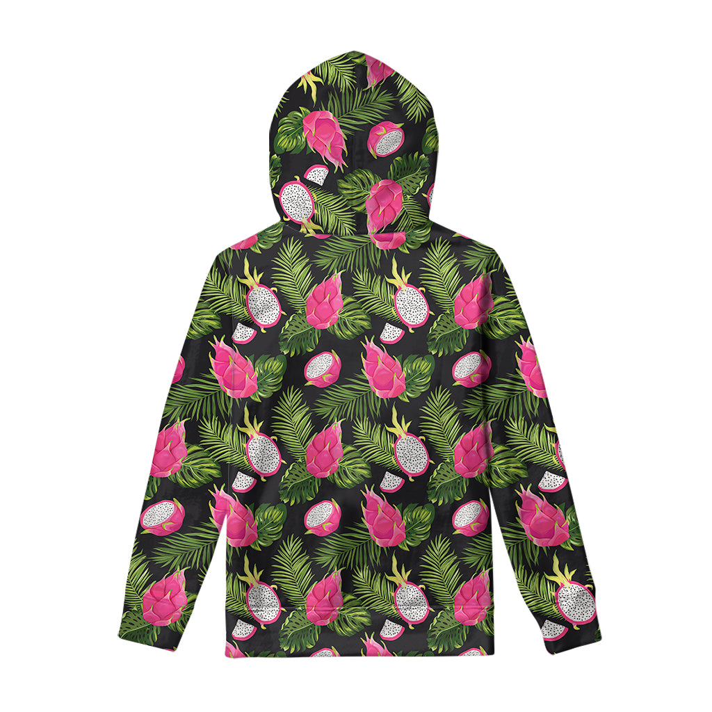 Tropical Pitaya Pattern Print Pullover Hoodie