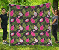 Tropical Pitaya Pattern Print Quilt