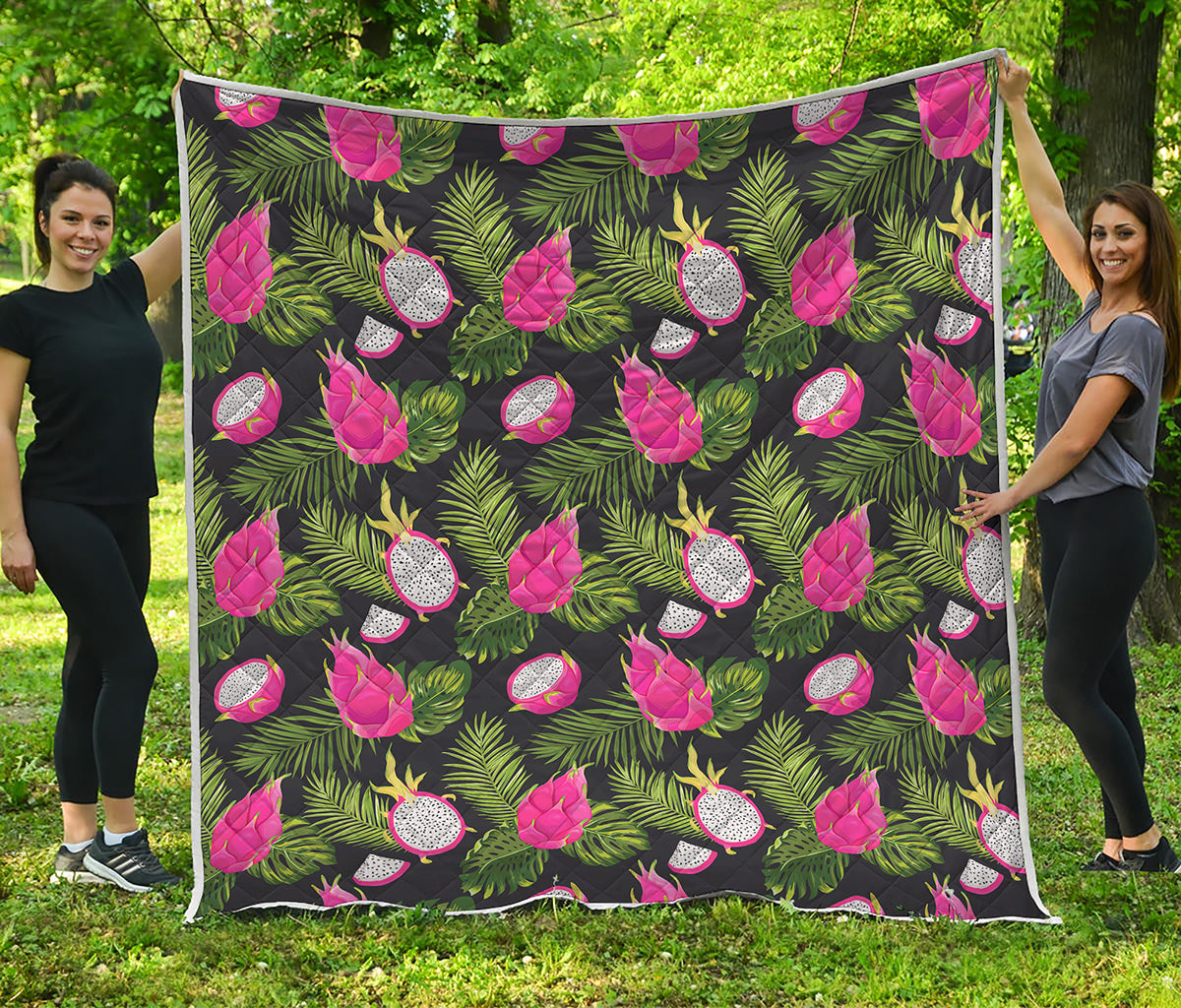 Tropical Pitaya Pattern Print Quilt