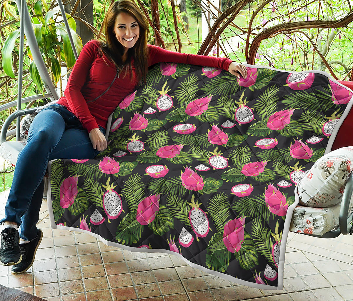 Tropical Pitaya Pattern Print Quilt