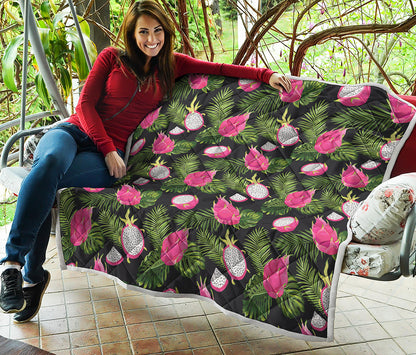 Tropical Pitaya Pattern Print Quilt