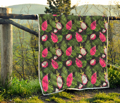 Tropical Pitaya Pattern Print Quilt